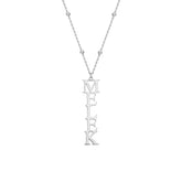 Vintage Senkrecht Namenskette