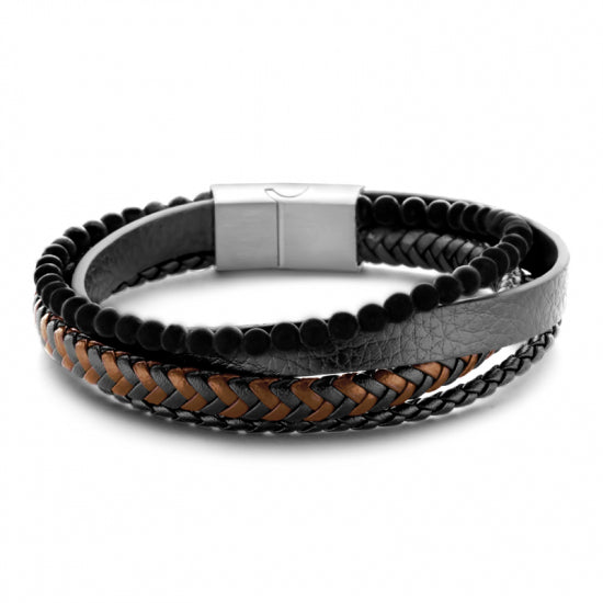 Lederarmband Herren mit Magnetverschluss