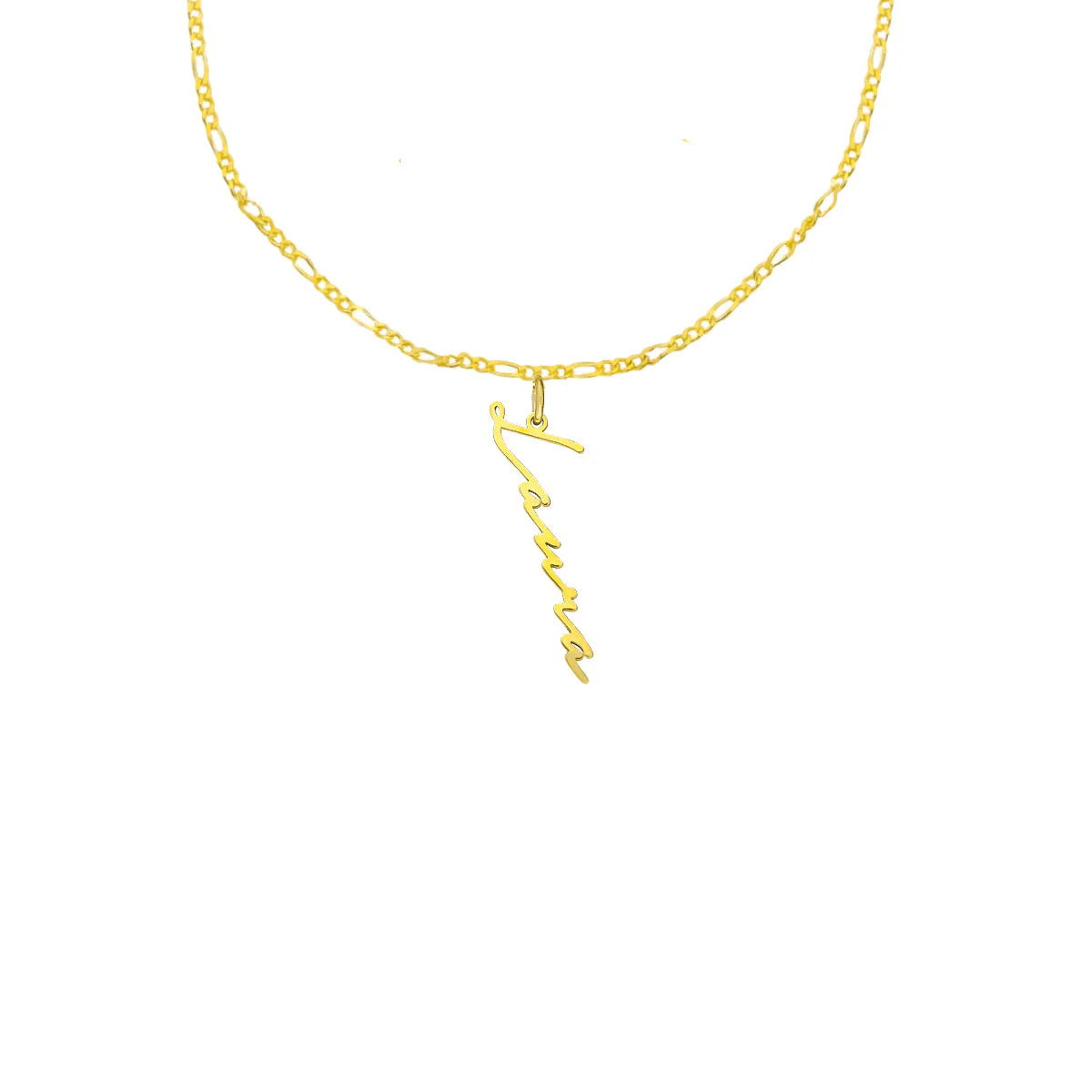 Namenskette Signatur Figaro